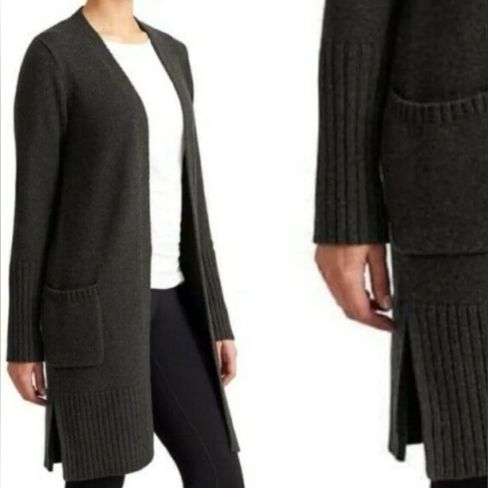 Athleta Passage Open front cardigan Gray Large NWOT - Picture 13 of 13